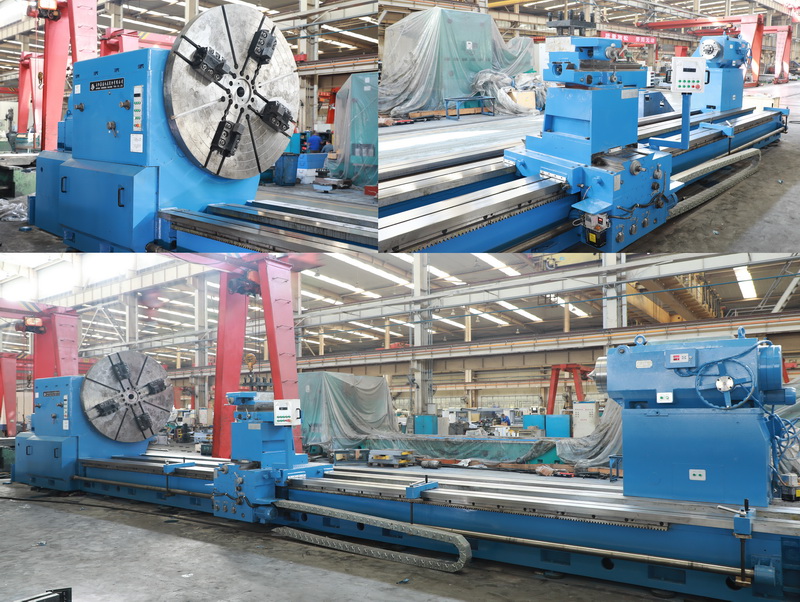 安陽(yáng)鑫盛機(jī)床首臺(tái)承重40噸重型車(chē)床完成試車(chē)驗(yàn)收！交付用戶(hù)！